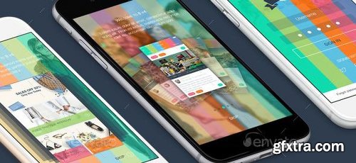 GraphicRiver 8 Part 4 Mobile UI Kit 9982078