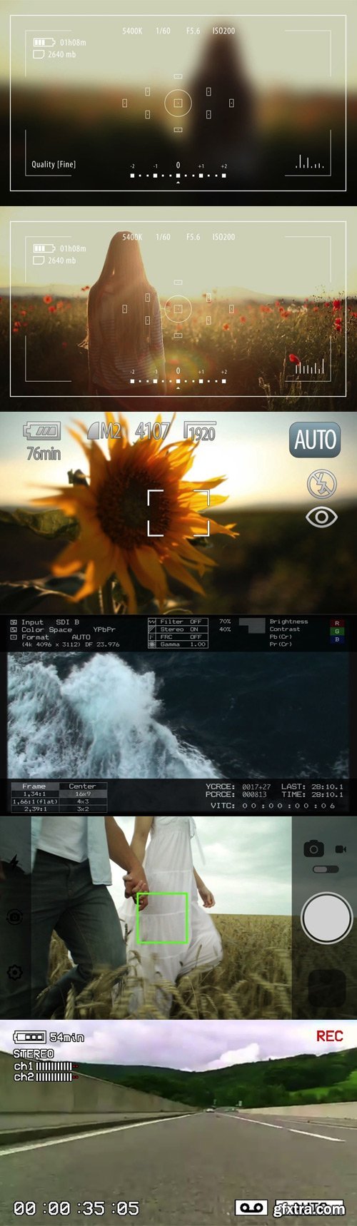 RocketStock - Info Plates - Camera UI Matte Pack