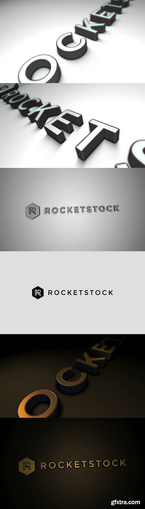 RocketStock - Titanium - 3D Logo Reveal