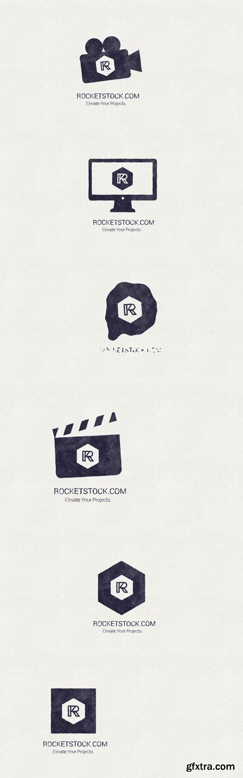 RocketStock - Watermark - Watercolor Logo Pack