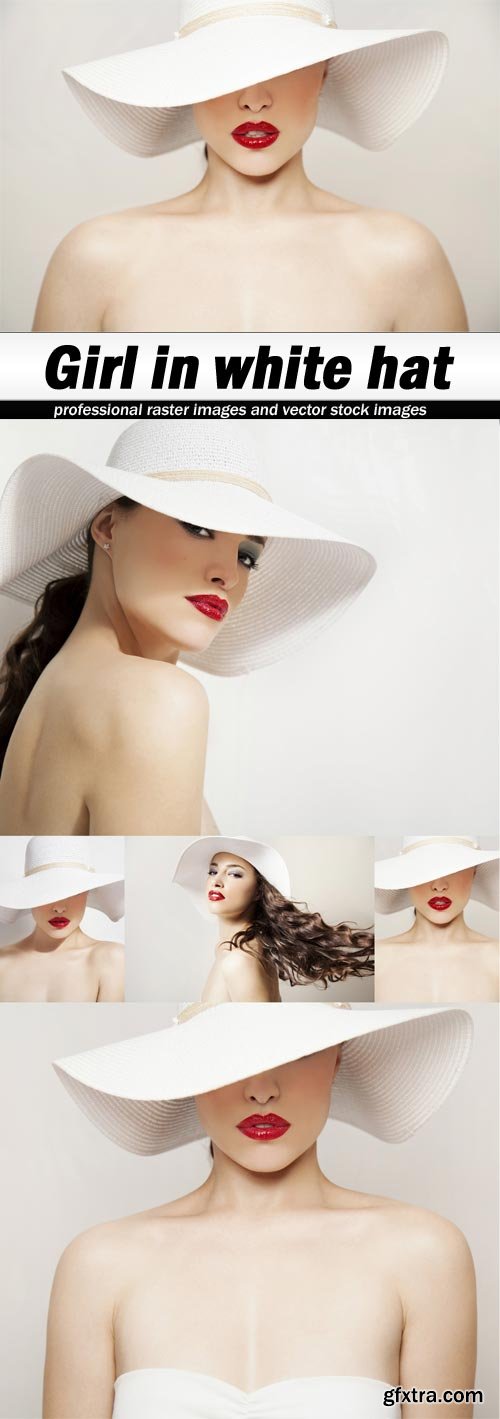 Girl in white hat
