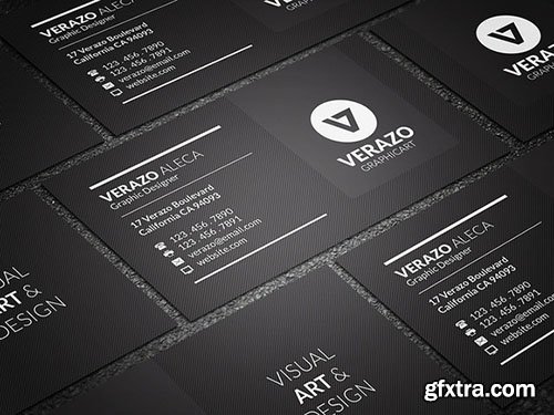 CreativeMarket Modern Black Business Card