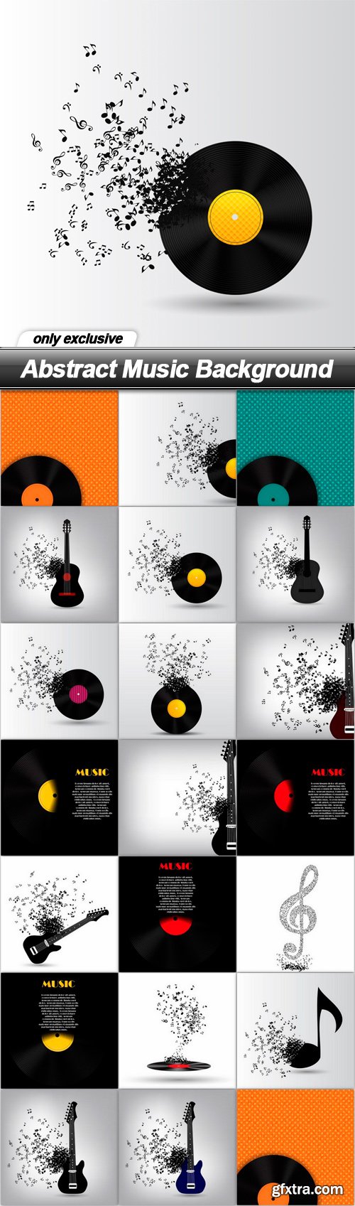 Abstract Music Background - 20 EPS