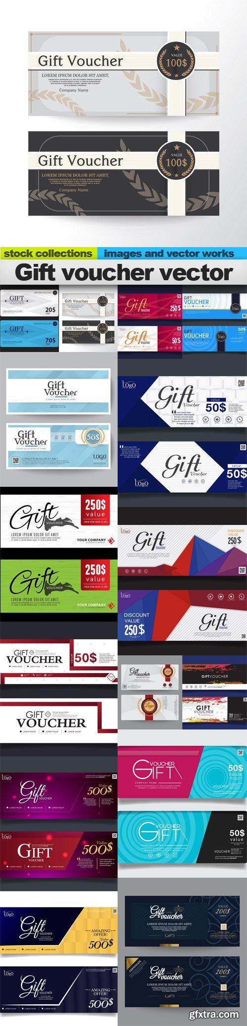 Gift voucher vector 2, 15 x EPS