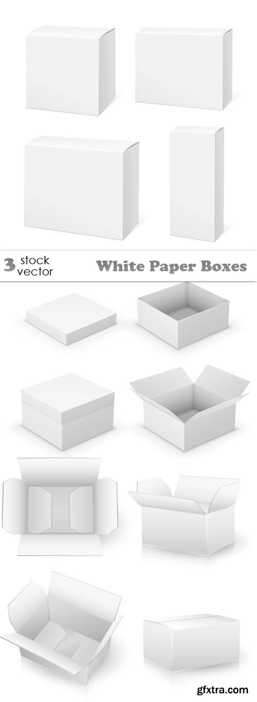 Vectors - White Paper Boxes