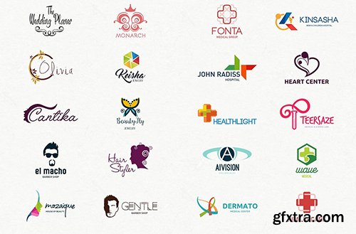 Creativemarket 200 Logos Bundle 528852