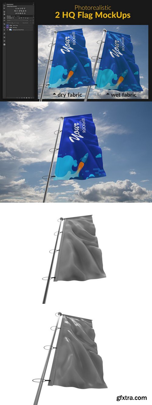 CM - 2 HQ Flag MockUps 535406