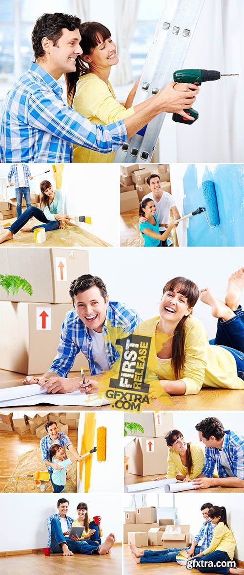 Stock Photo: Painting new home