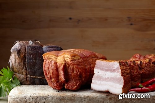 Collection of smoked meat sausage pork steak 25 HQ Jpeg