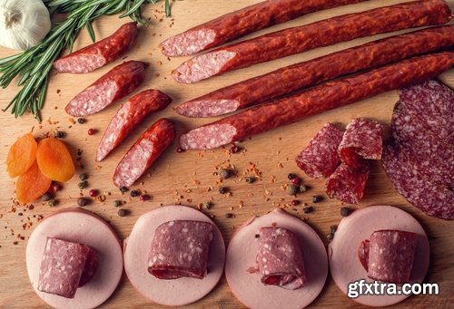 Collection of smoked meat sausage pork steak 25 HQ Jpeg