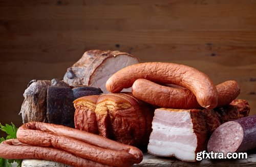 Collection of smoked meat sausage pork steak 25 HQ Jpeg