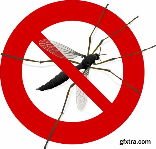 Collection of vector image Zika virus infection insect mosquito vector 25 EPS