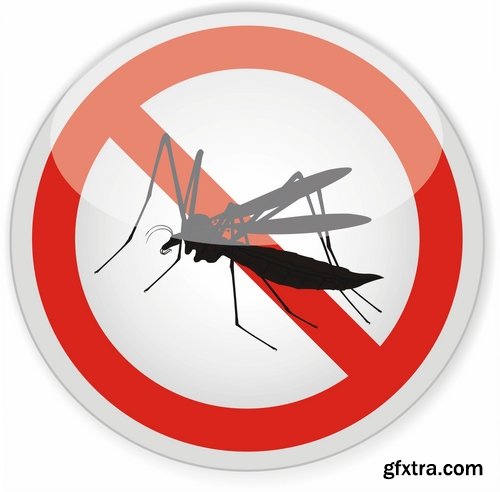 Collection of vector image Zika virus infection insect mosquito vector 25 EPS