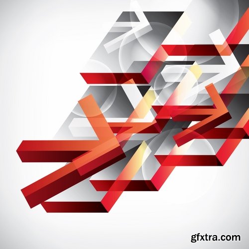 Collection of vector image background is the direction of the arrow 25 EPS