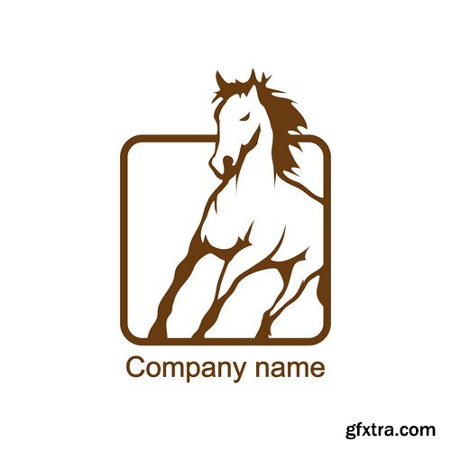 Horse Logo Design 11X EPS