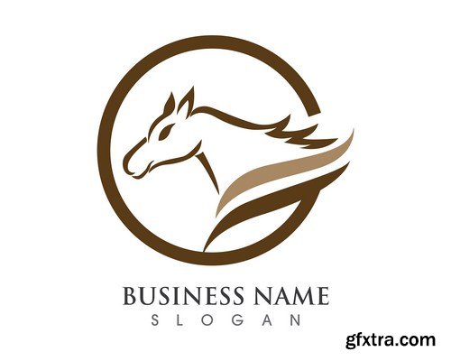 Horse Logo Design 11X EPS