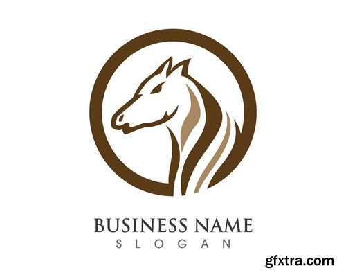 Horse Logo Design 11X EPS