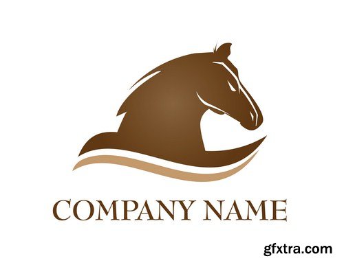 Horse Logo Design 11X EPS