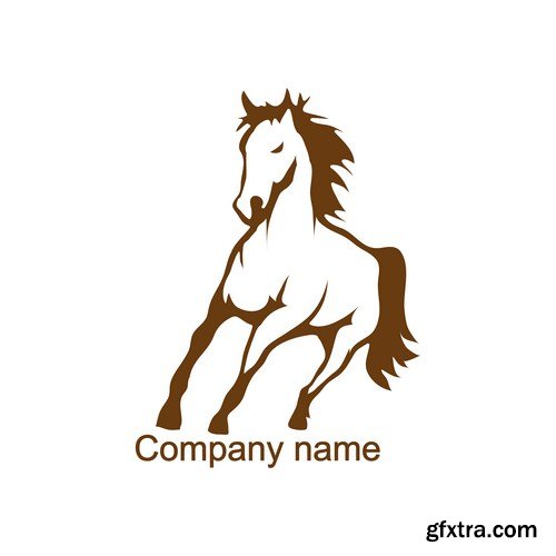 Horse Logo Design 11X EPS