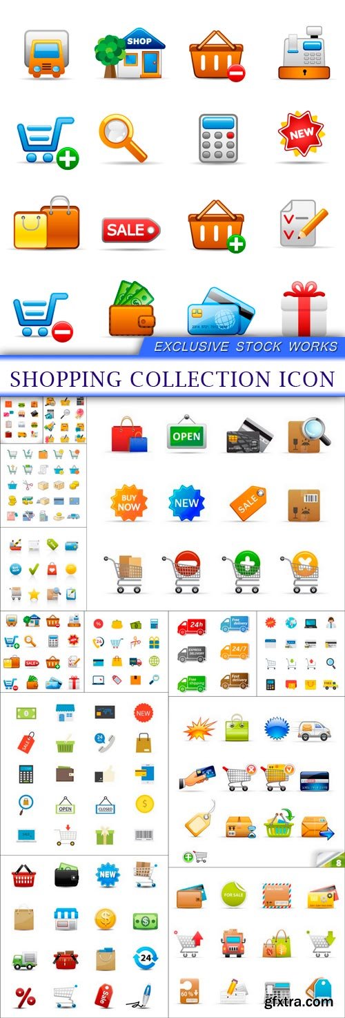 SHOPPING Collection Icon 13X EPS