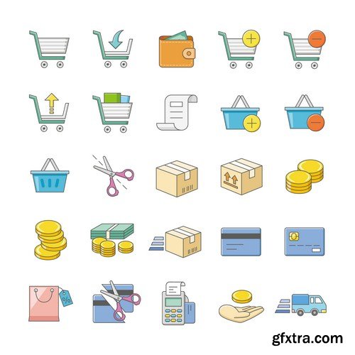 SHOPPING Collection Icon 13X EPS