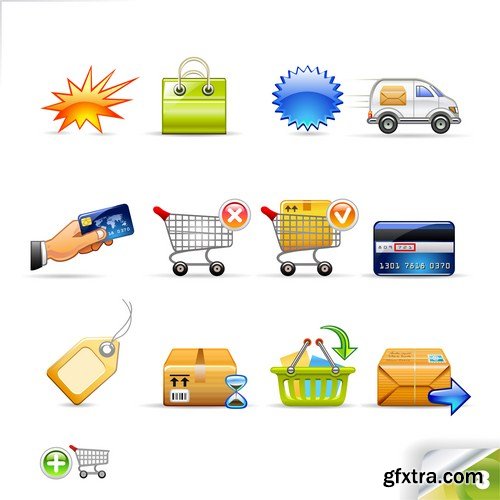 SHOPPING Collection Icon 13X EPS