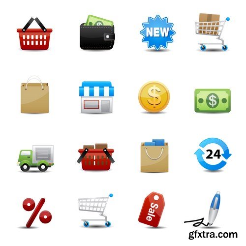 SHOPPING Collection Icon 13X EPS