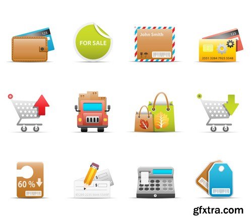 SHOPPING Collection Icon 13X EPS