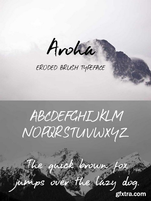 CM - Aroha Brush Font 535423