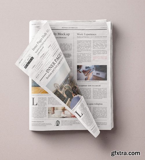 Daily Newspaper Psd Mockup Vol 4