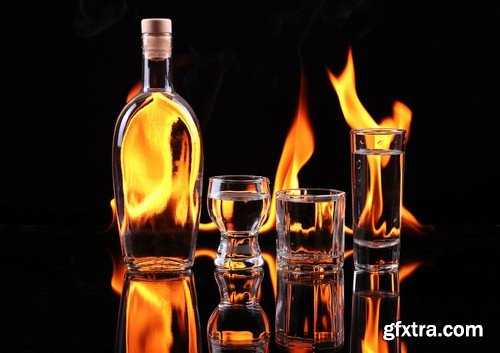 Alcohol in the fire