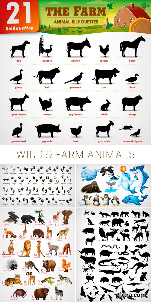 Amazing SS - Wild & Farm Animals, 25xEPS