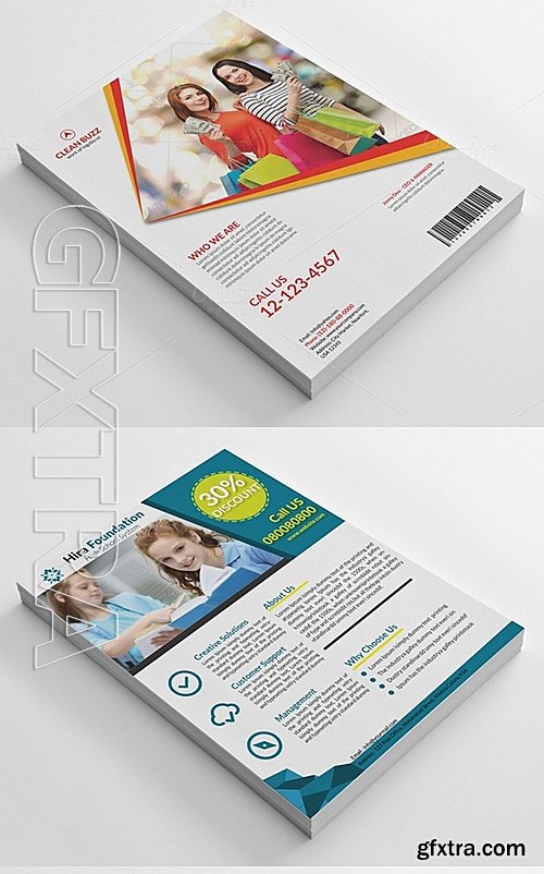 CM - 46 Clean Business Flyers Bundle 527605