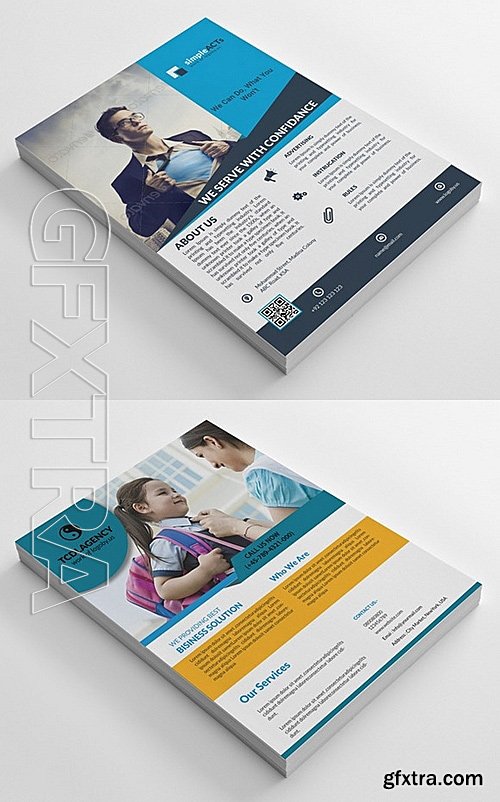 CM - 46 Clean Business Flyers Bundle 527605