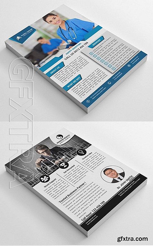 CM - 46 Clean Business Flyers Bundle 527605