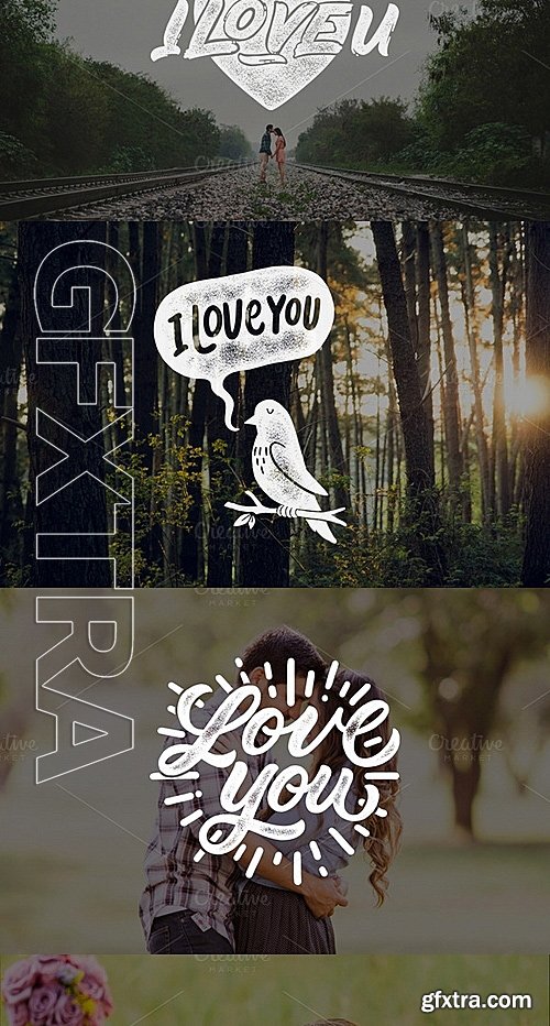 CM - Lettering Love Quotes Bundle 528576