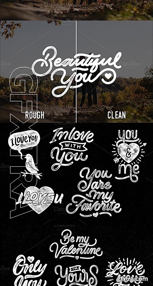 CM - Lettering Love Quotes Bundle 528576