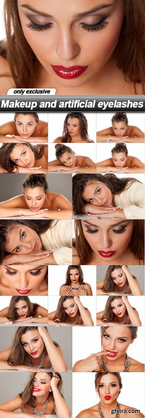 Makeup and artificial eyelashes - 20 UHQ JPEG