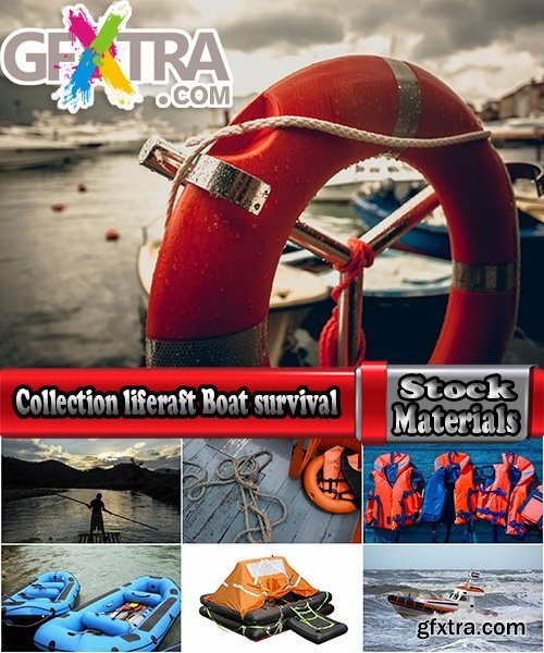 Collection liferaft Boat survival vest circle saved man 25 HQ Jpeg