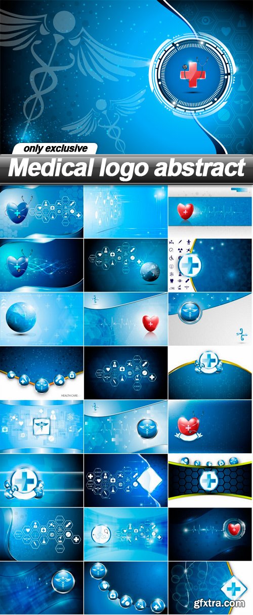 Medical logo abstract - 25 UHQ JPEG