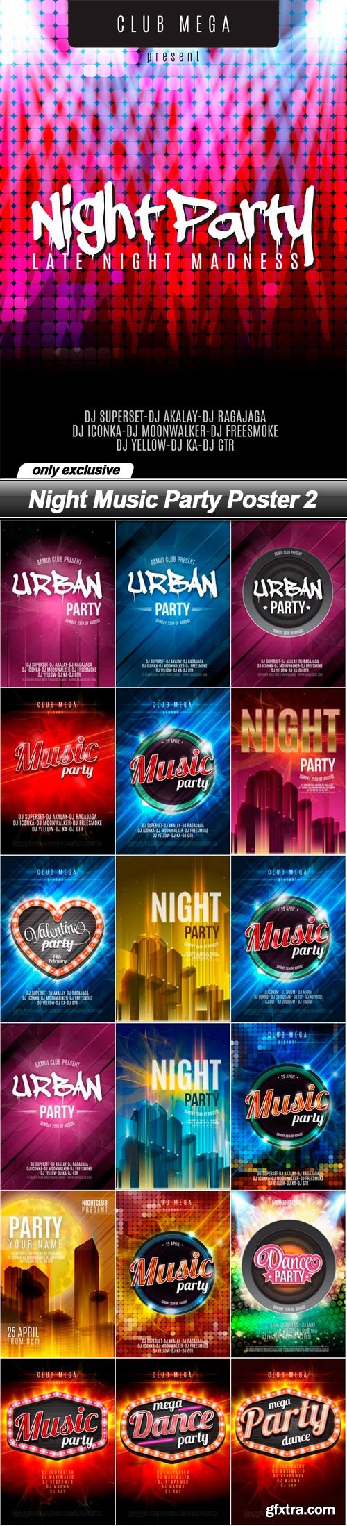 Night Music Party Poster 2 - 19 EPS