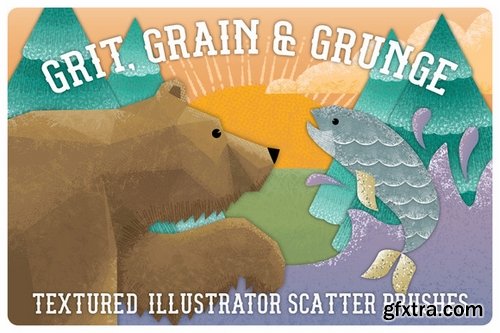 CM -Grit, Grunge & Grain Scatter Brushes 321760