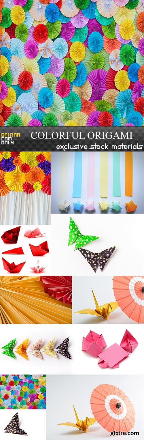 Colorful Origami, 11  x  UHQ JPEG