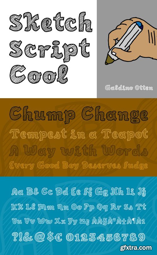 Sketch Script Cool Font