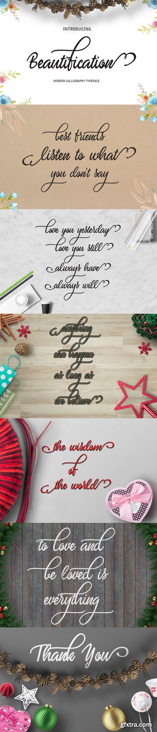 CM - Beautification Script Font 535728