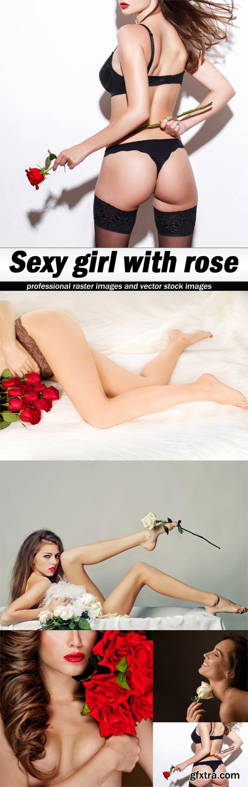 Sexy girl with rose