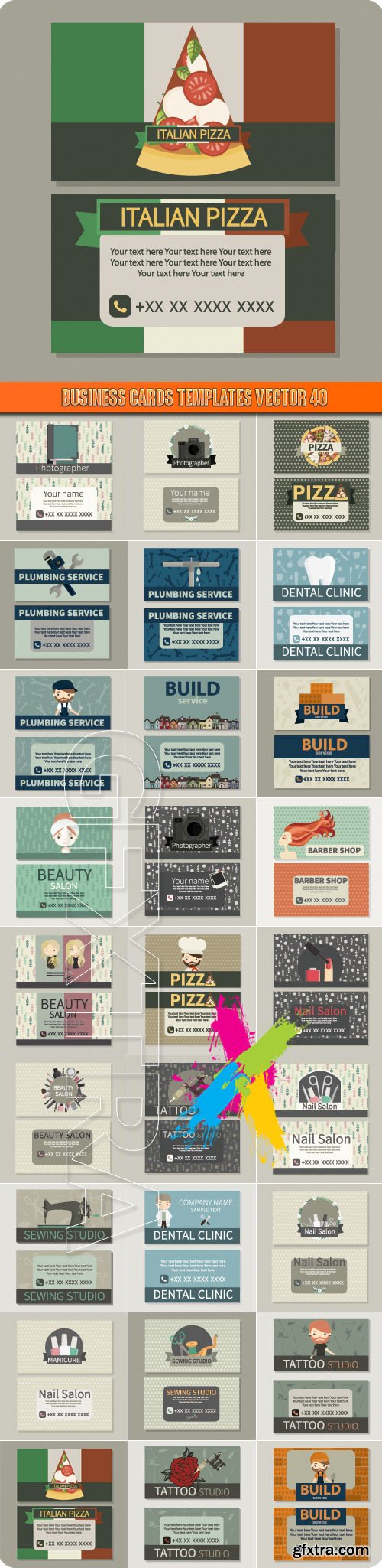 Business Cards Templates vector 40