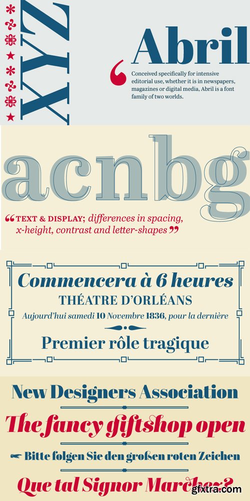 Abril Font Family Complete $745