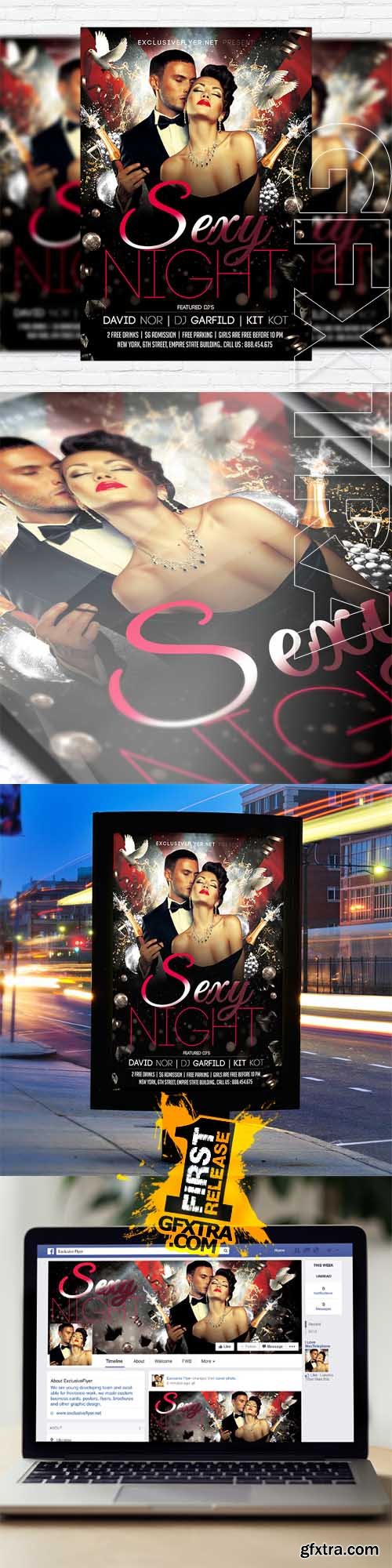 Sexy Night Vol.2 – Flyer Template + Facebook Cover