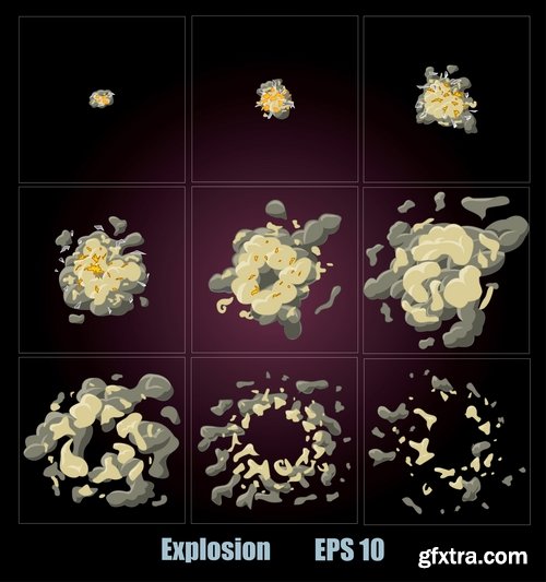 Collection of vector icons flat picture on various subject light effect it  4-25 EPS